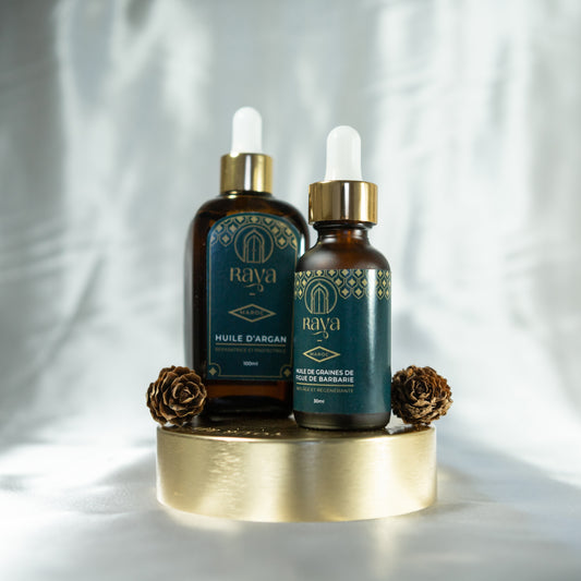 RAYA Double Radiance: Argan Oil &amp; Prickly Pear Seed Oil, Complete Skin and Hair Care